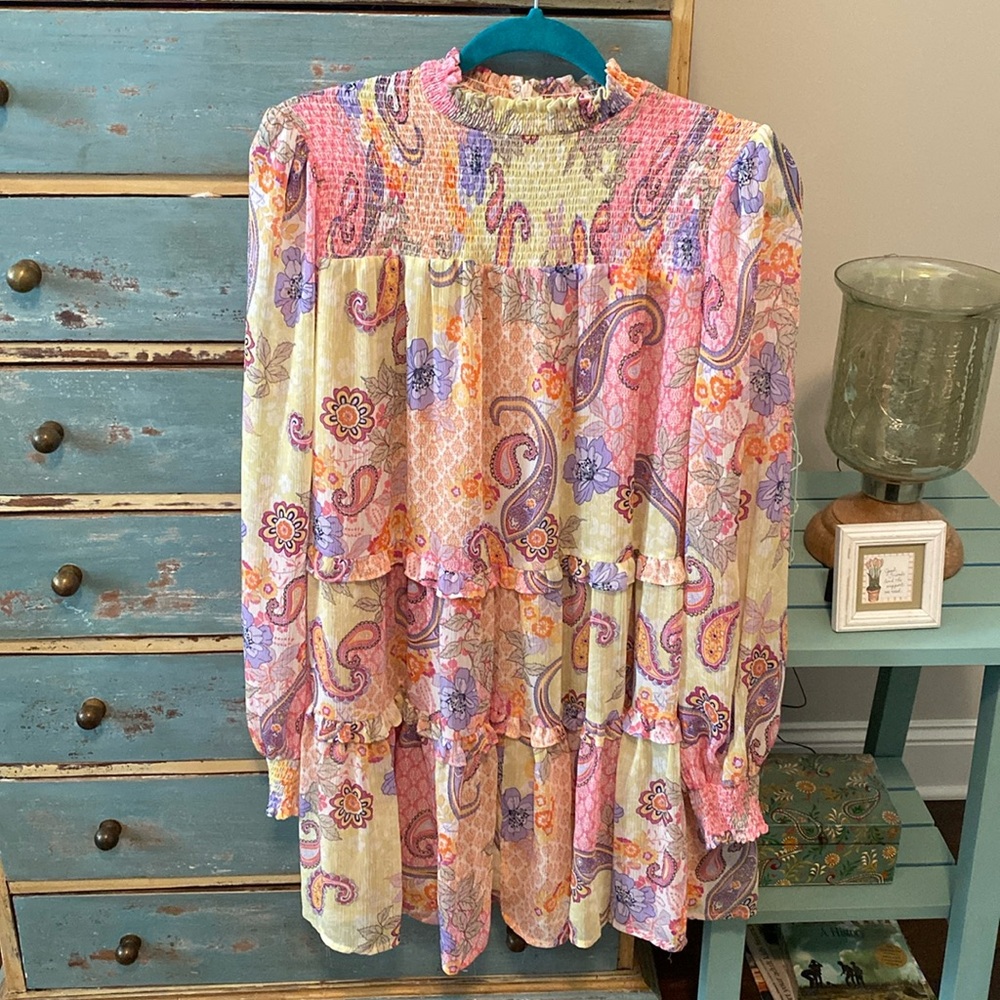 Fate sz small lined dress. Beautiful pattern!!